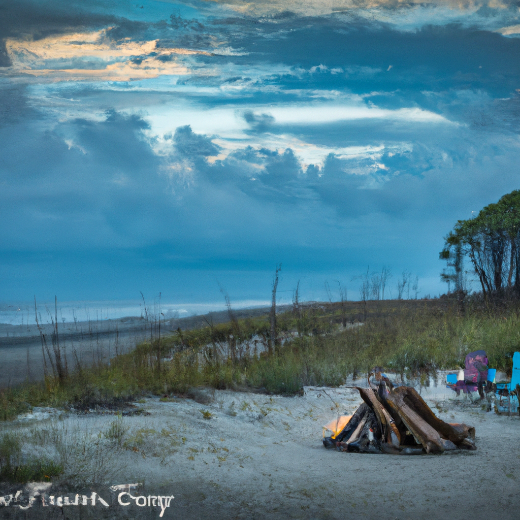 Camping At A Beachside State Park.