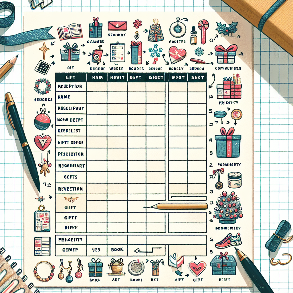 How to Create a Gift List for Everyone on Your Shopping List